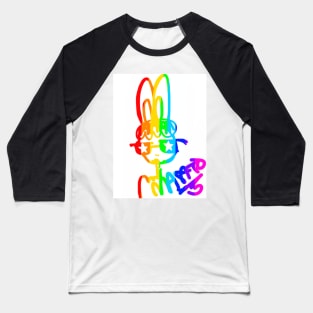 Mimi Rainbow Rabbit Baseball T-Shirt